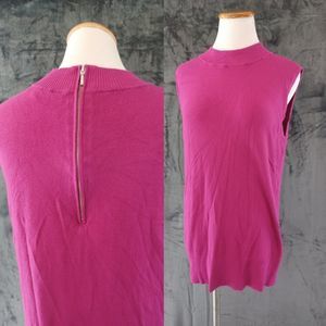 Sleeveless Magenta Top